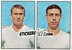 Sticker Ferrario / Santonico - Calciatori 1965-1966 - Panini