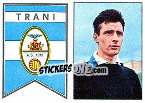 Sticker Scudetto / Biggi - Calciatori 1965-1966 n. 417 - Panini