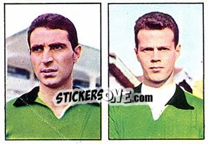 Sticker Neri / Rizzato - Calciatori 1965-1966 n. 425 - Panini