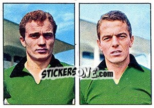 Sticker Mazzola / Mencacci - Calciatori 1965-1966 - Panini