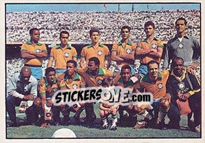 Figurina Squadra Brazil (1958) - Calciatori 1965-1966 - Panini