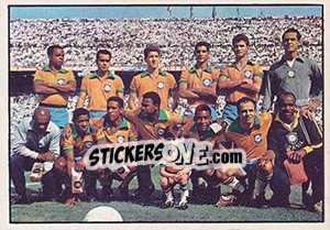 Sticker Squadra Brazil (1958) - Calciatori 1965-1966 n. 449 - Panini