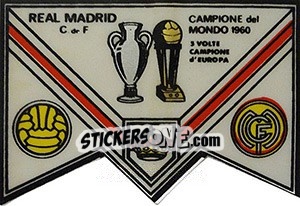 Figurina Scudetto Real Madrid - Calciatori 1965-1966 - Panini