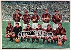 Figurina Squadra Milan - Calciatori 1965-1966 - Panini