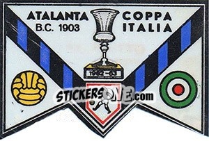 Cromo Scudetto Atalanta (1962-63) - Calciatori 1965-1966 - Panini