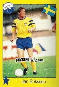 Sticker Jan Eriksson - Euro 1992 - Manil