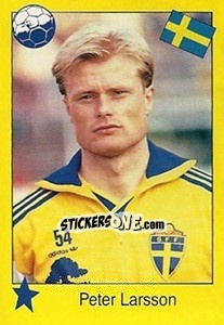 Sticker Peter Larsson - Euro 1992 - Manil