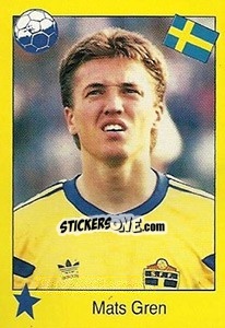Sticker Mats Gren - Euro 1992 - Manil