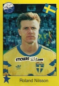 Sticker Roland Nilsson - Euro 1992 - Manil