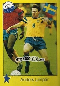 Sticker Anders Limpar - Euro 1992 - Manil