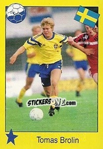 Sticker Tomas Brolin - Euro 1992 n. 28 - Manil