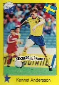 Sticker Kennet Andersson - Euro 1992 - Manil