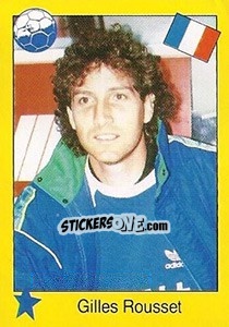 Sticker Gilles Rousset - Euro 1992 - Manil