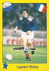 Sticker Laurent Blanc - Euro 1992 n. 37 - Manil
