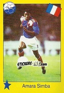 Sticker Amara Simba - Euro 1992 - Manil
