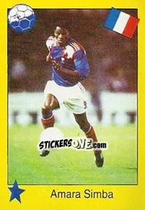 Sticker Amara Simba - Euro 1992 n. 64 - Manil
