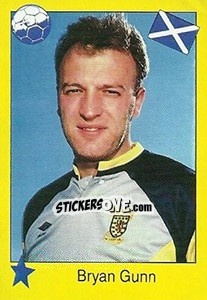 Cromo Bryan Gunn - Euro 1992 - Manil