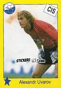 Sticker Alexandr Uvarov - Euro 1992 n. 100 - Manil