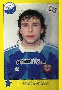 Sticker Dmitri Kharin - Euro 1992 - Manil