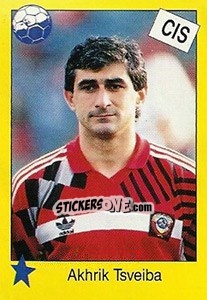 Sticker Akhrik Tsveiba - Euro 1992 n. 112 - Manil