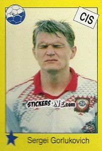 Sticker Sergei Gorlukovich - Euro 1992 - Manil