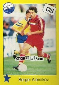Sticker Sergei Aleinikov - Euro 1992 - Manil