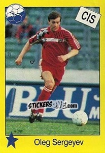 Sticker Oleg Sergeyev - Euro 1992 n. 121 - Manil