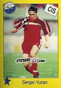 Sticker Sergei Yuran - Euro 1992 n. 122 - Manil