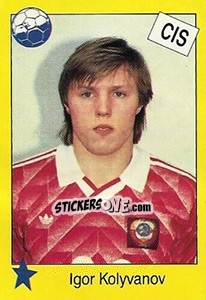 Sticker Igor Kolyvanov - Euro 1992 - Manil