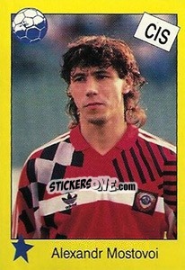 Cromo Aleksandr Mostovoi - Euro 1992 - Manil