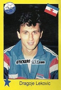 Sticker Dragoje Lekovic - Euro 1992 n. 133 - Manil