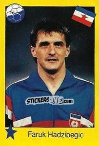 Sticker Faruk Hadzibegic - Euro 1992 n. 143 - Manil