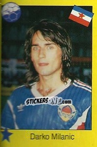Sticker Darko Milanic - Euro 1992 - Manil