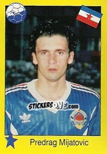 Sticker Predrag Mijatovic - Euro 1992 - Manil