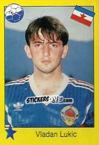 Sticker Vladan Lukic - Euro 1992 - Manil