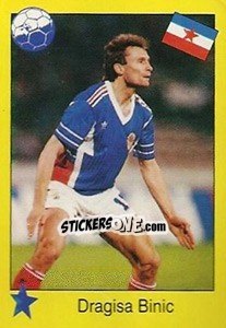 Sticker Dragisa Binic - Euro 1992 n. 160 - Manil