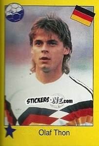 Sticker Olaf Thon - Euro 1992 n. 187 - Manil