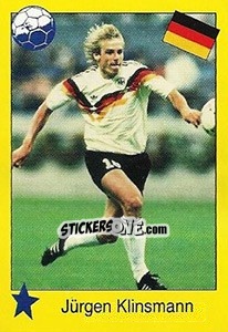 Sticker Jürgen Klinsmann - Euro 1992 n. 188 - Manil