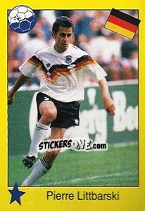 Sticker Pierre Littbarski - Euro 1992 - Manil