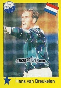 Sticker Hans van Breukelen - Euro 1992 - Manil