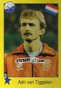 Sticker Adri van Tiggelen - Euro 1992 - Manil