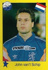 Sticker John van't Schip - Euro 1992 - Manil
