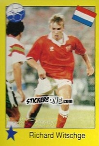 Sticker Richard Witschge - Euro 1992 - Manil