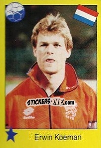 Cromo Erwin Koeman - Euro 1992 - Manil