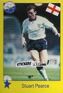 Cromo Stuart Pearce - Euro 1992 - Manil