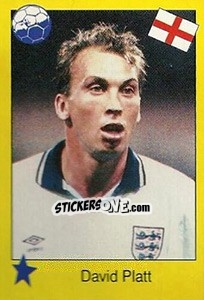 Sticker David Platt - Euro 1992 n. 246 - Manil