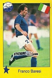 Sticker Franco Baresi - Euro 1992 n. 257 - Manil