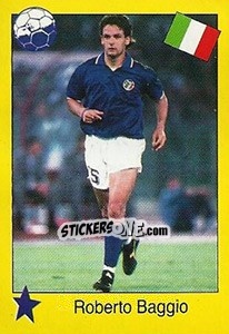 Sticker Roberto Baggio - Euro 1992 n. 259 - Manil
