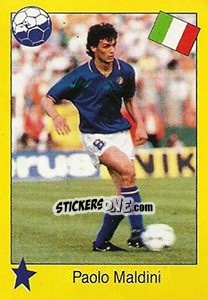 Sticker Paolo Maldini - Euro 1992 n. 260 - Manil