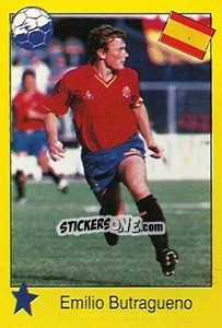 Sticker Emilio Butragueno - Euro 1992 n. 264 - Manil